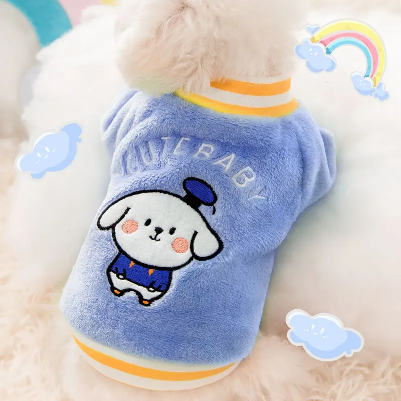 

2022 New Hairless Cat Sweater Winter Fashion Thickening Warm Sphynx Clothes Home Comfortable Winter Dog Clothes for Small Dogs