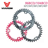 bicycle crank 96bcd 104bcd mountain bike chainring mtb round narrow wide chainring 32t 34t 36t 38t 40t crankset bicycle parts