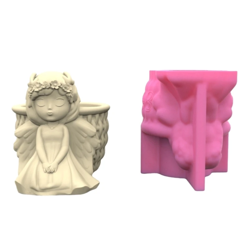 

Силиконовая форма для цветочного горшка 3D для девочек, сочная кашпо, бетонная форма, сделай сам, ремесло, Прямая поставка из