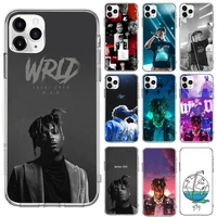 rapper juice wrld phone case for iphone 13 12 11 8 7 plus mini x xs xr pro max transparent soft