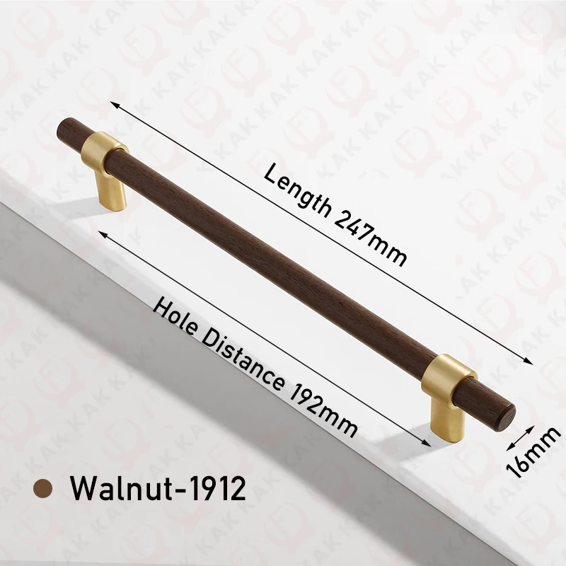 

Деревянные ручки и ручки для кухонного шкафа KAK из грецкого ореха европейские ручки для обувного шкафа золотые ручки для дверного шкафа