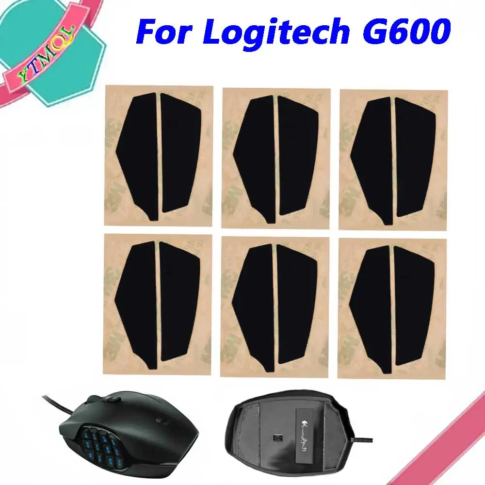 

Hot sale 5set Mouse Feet Skates Pads For Logitech G600 wireless Mouse White Black Anti skid sticker replacement Connector