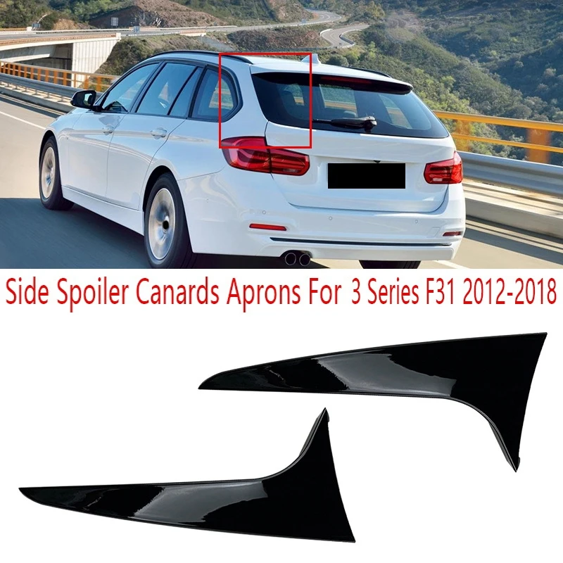 

Rear Window Splitter Side Spoiler Canards Aprons Sticker Body Kit for BMW 3 Series F31 2012-2018