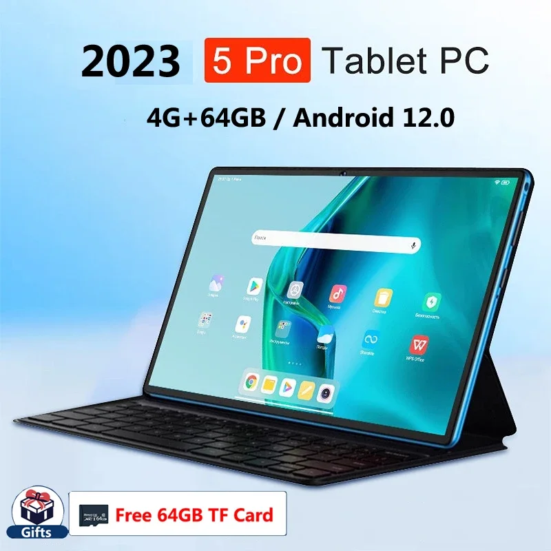 

[4G+64G+Free 64GB TF Card] Android 12.0 Tablet 10.1 Inch Pad 4G Full Netcom Game Two-in-one Learning Machine tablet