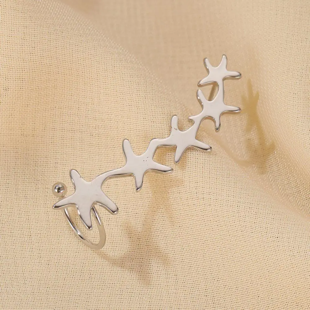 

Accessory 1Pc Beautiful Lightweight Delicate Ear Cuff Lady Earring Bright Luster Jewelry Gift