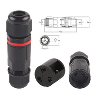 3 pin ip68 waterproof connector electrical terminal adapter connection wire connector screw pin connector led light outdoor