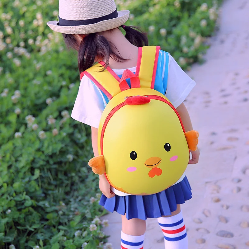 

Kindergarten Boys And Girls Cute Cartoon Hard Shell Schoolbag 2-5 Years Old Children's Double Shoulder Eggshell Backpack