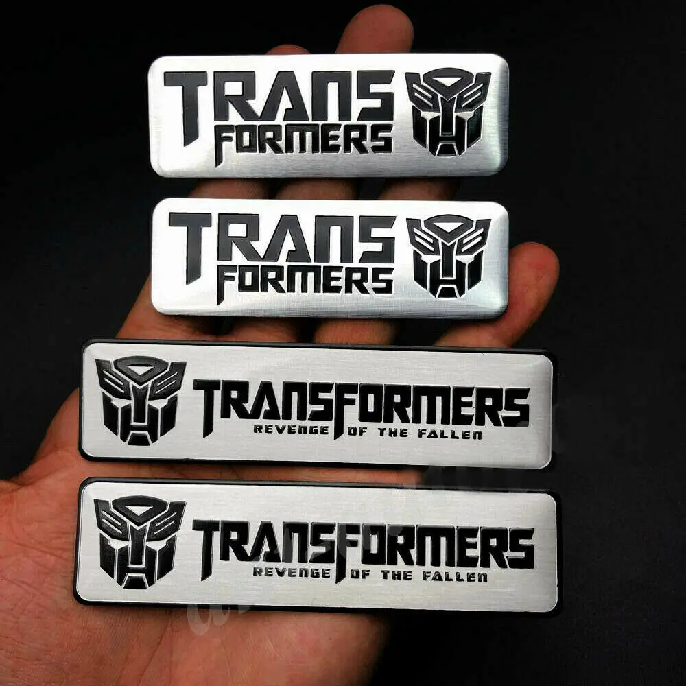 

2 шт. Стайлинг автомобиля 3D из алюминиевого сплава Трансформеры Autobot эмблема-наклейка на автомобиль Badge Наклейки для стайлинга автомобиля кр...