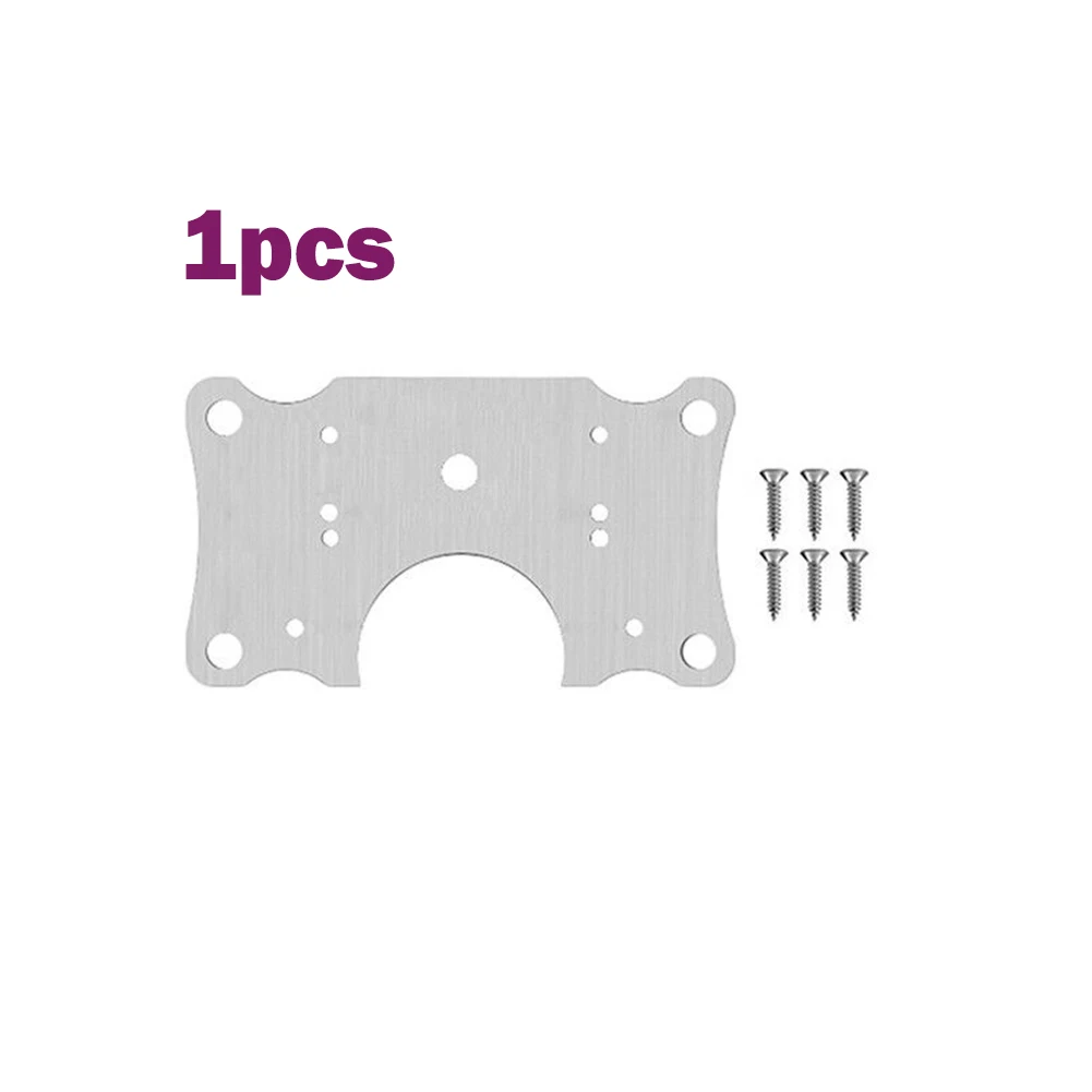 

10Pcs Cabinet Hinge Repair Plate Kit Kitchen Cupboard Door Hinge Mounting Plate Stainless Steel Furniture Hinge Fixing Hardware