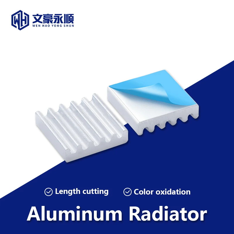 

Aluminum Heatsink 8/50/100×12×3mm Radiator Cooling cooler For Electronic Chip IC LED computer With Thermal Conductive Tape