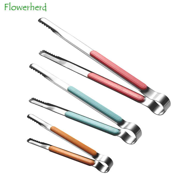 

Stainless Steel Food Clip Bread Heavy Duty BBQ Kitchen Charcoal Tongs Barbecue Clip Bbq Grill Outdoor Salad Snacks Grilling Ice