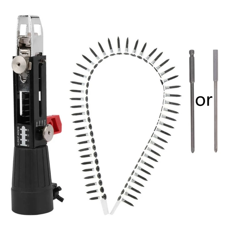 

Carpentry Chain Nail Adapter with 50pcs Chain Nail Easy to Use for DIY
