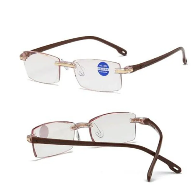

Prescription Glasses +1.50 +2.00 +3.00 Women Reading Glasses Rimless Presbyopic Glasses Retro Eyewear De Grau Feminino