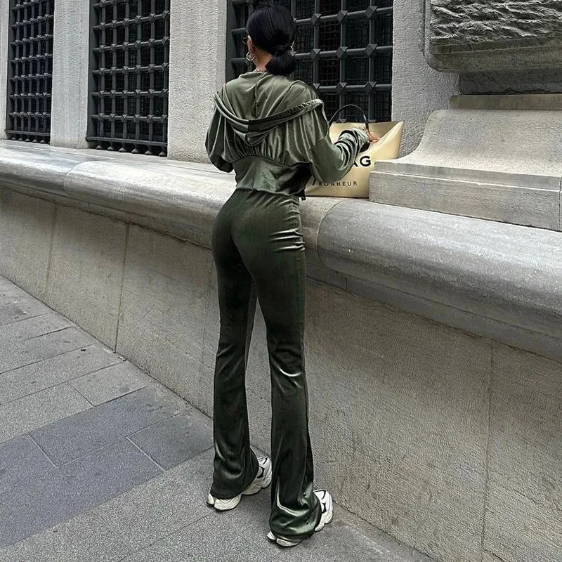 Apprabant модная бархатная утягивающая толстовка с капюшоном комплект спортивной