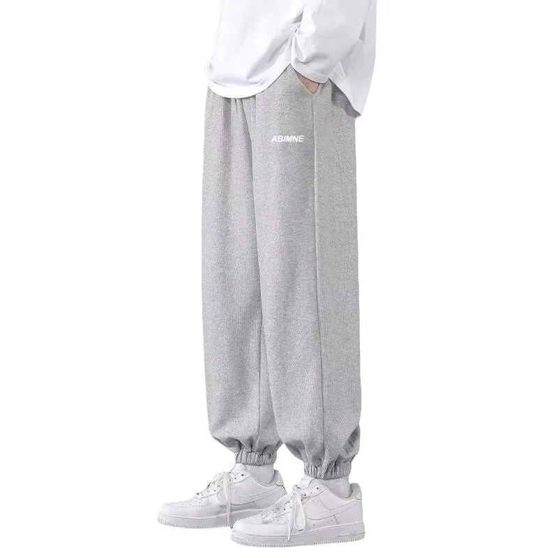 2024 весенне-осенние новые мужские спортивные повседневные брюки свободного кроя