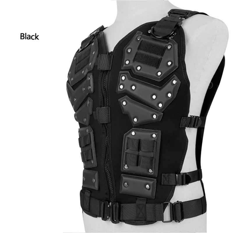 Tactical Airsoft Vest Durable Outdoor Hunting Vest Airsoft Paintball Shooting Vest Waistcoat Quick Release Military Combat Vest