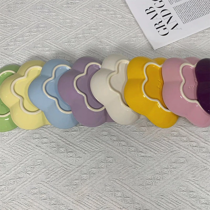 5 5-дюймовый керамический диск в форме цветка для кормления кошек очень широкая