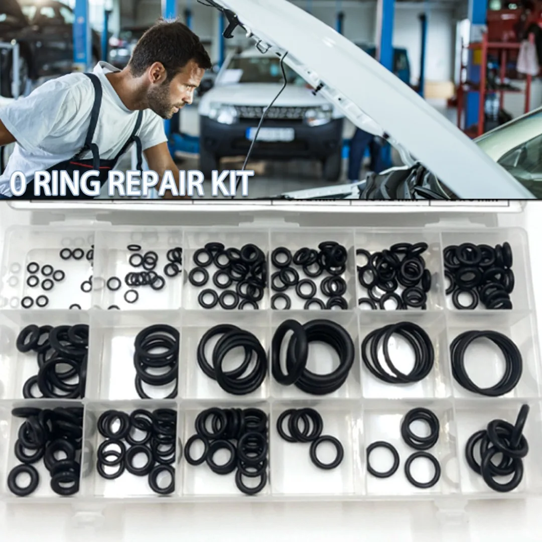 

Резиновое уплотнительное кольцо 18 размеров, 225 шт., масляная шайба, прокладка, уплотнения, герметичный ассортимент, разные размеры с комплектом пластиковой коробки