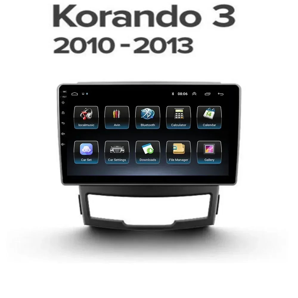 8-ядерный автомобильный радиоприемник Android 13 9-дюймовый навигационный плеер для