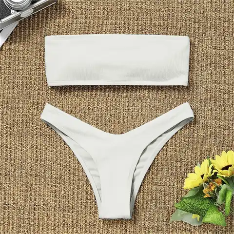 Women New Bikini High Waist Suit Control Piece Bikini High Women's Swimwear Swimsuit Two Waisted Tummy Swimwears Tankinis Set