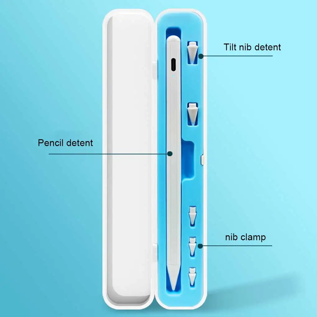 

Держатель для карандашей, футляр для хранения, защитный чехол для стилуса, органайзер, удобный жесткий чехол, синие чехлы