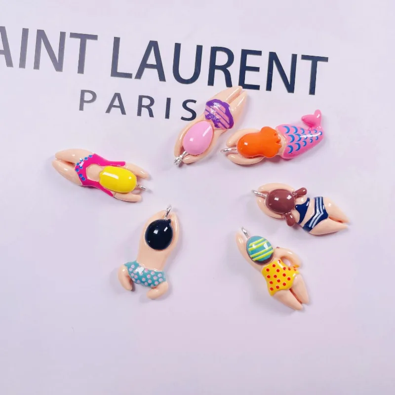 Стильные индивидуальные купальники из смолы с плоской задней пастой ювелирные