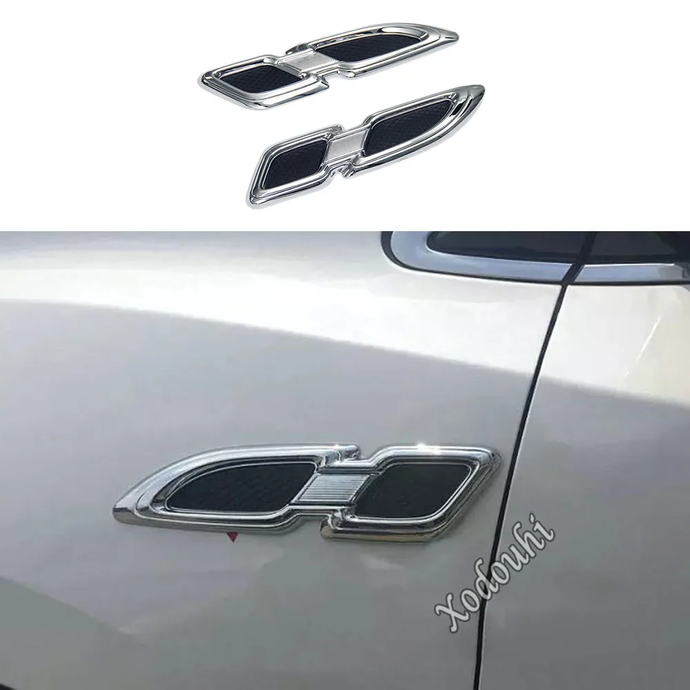 

For Nissan Murano 2015 2016 2017 2018 2019 Car Styling Body Stick Front Machine Side Fender Vents Air Outlet Lamp Trim Part