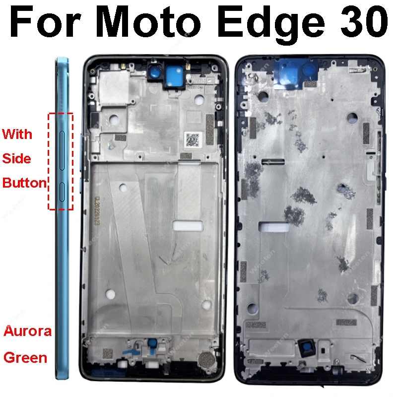 Фото Средняя рамка для Motorola MOTO Edge 30 Neo Edge 30 Pro XT2245-1 XT2201-1, корпус средней рамки ЖК-дисплея, передняя рамка, ремонтные детали №3
