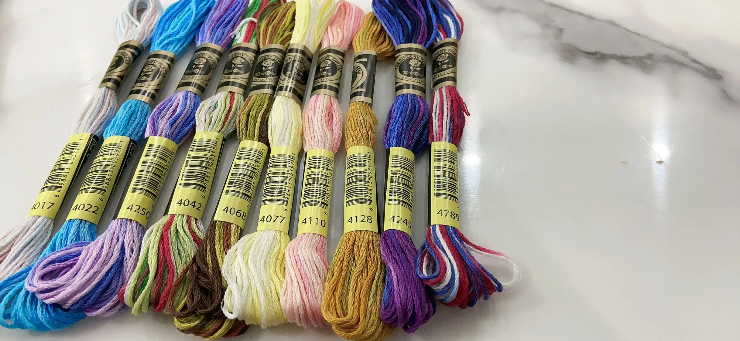 Floss 6 Strands  8 Meters /pcs Color Variation Cross Stitch 