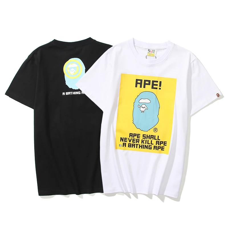 

Fashion BAPE Short Sleeve by Bathing Ape 2022 Japanese Tide Brand High Quality Short Sleeve Casual Hip Hop Cotton T-Shirt#14