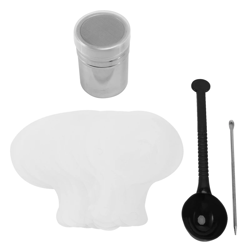 

Coffee Cappuccino Stencils,Powdered Sugar Shakers,Flour Shakers,Coffee Accessories,For Making Coffee Cappuccino Cakes