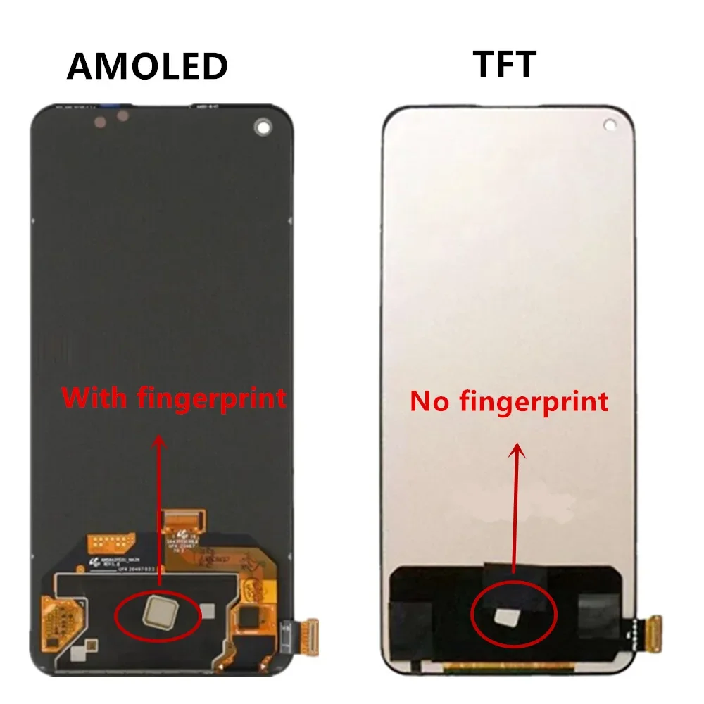 Фото AMOLED/TFT 6.43 inch For Oppo Find X3 Lite LCD screen touch screen digital converter assembly replacement CPH2145 LCD №2