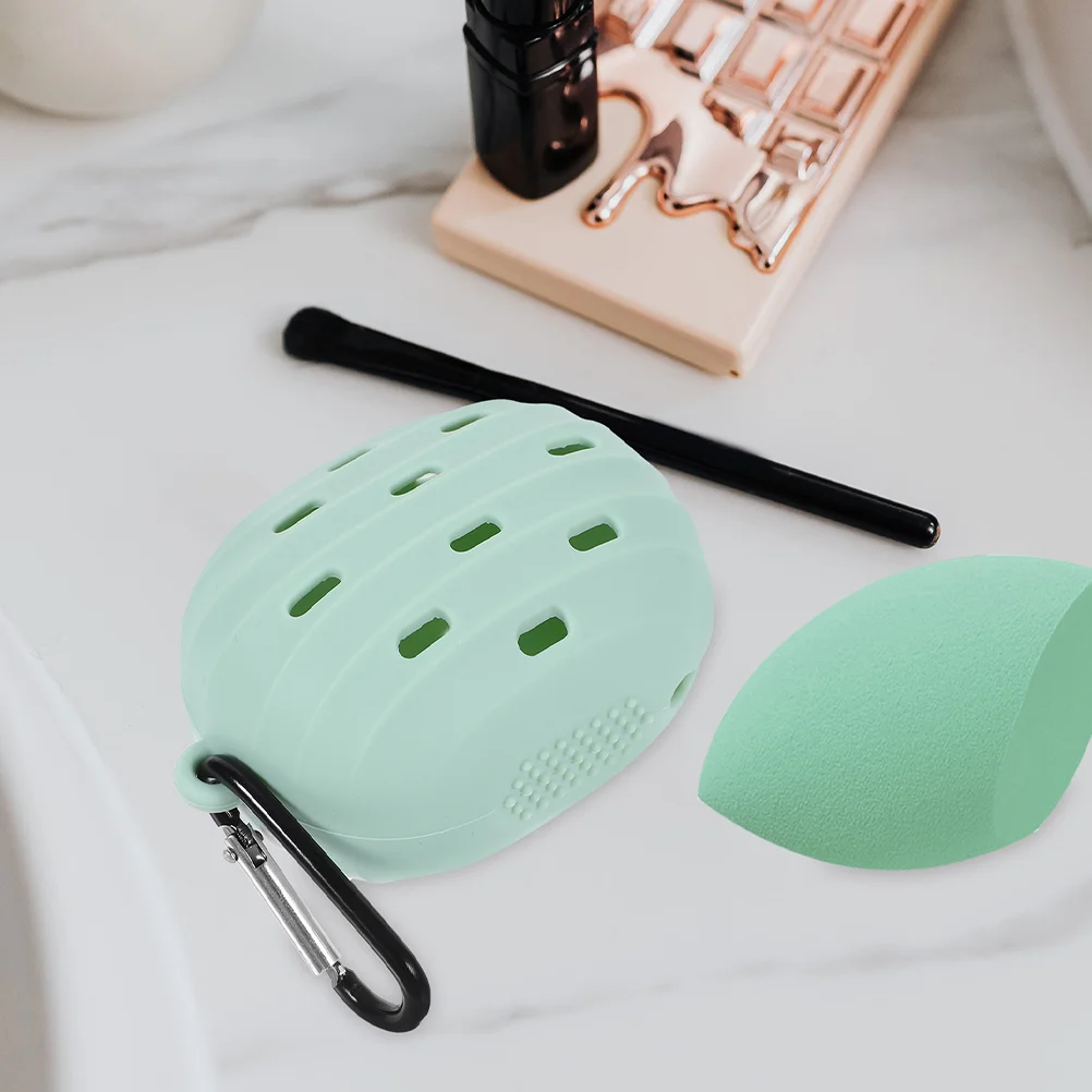 2 шт. коробка для хранения яиц держатель пудры путешествий губка макияжа мягкая