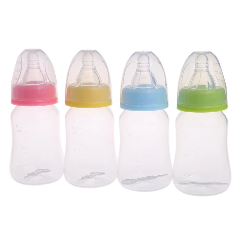 

120ml Baby Bottle Infant Newborn Children Learn Feeding Drinking Milk Bottles Portable Breast Nipple Pacifier Bottles