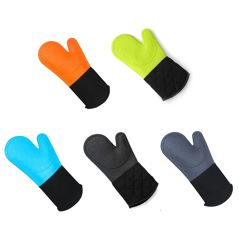 

Силиконовые изоляционные перчатки, силиконовые тканевые перчатки, бытовые Нескользящие силиконовые перчатки для микроволновки, духовки, жаропрочная посуда