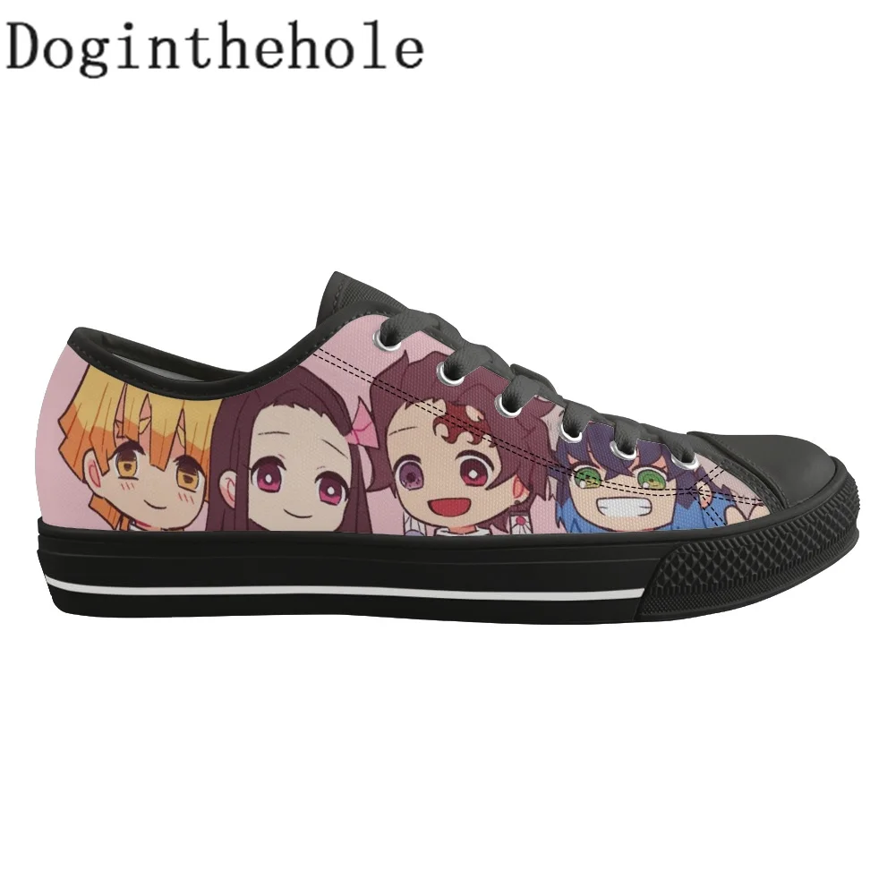 

Doginthehole Women Demon Slayer Shoes Summer Light Vulcanized Shoes Adults Canvas Sneakers Walking Casual Flats Zapatillas Mujer