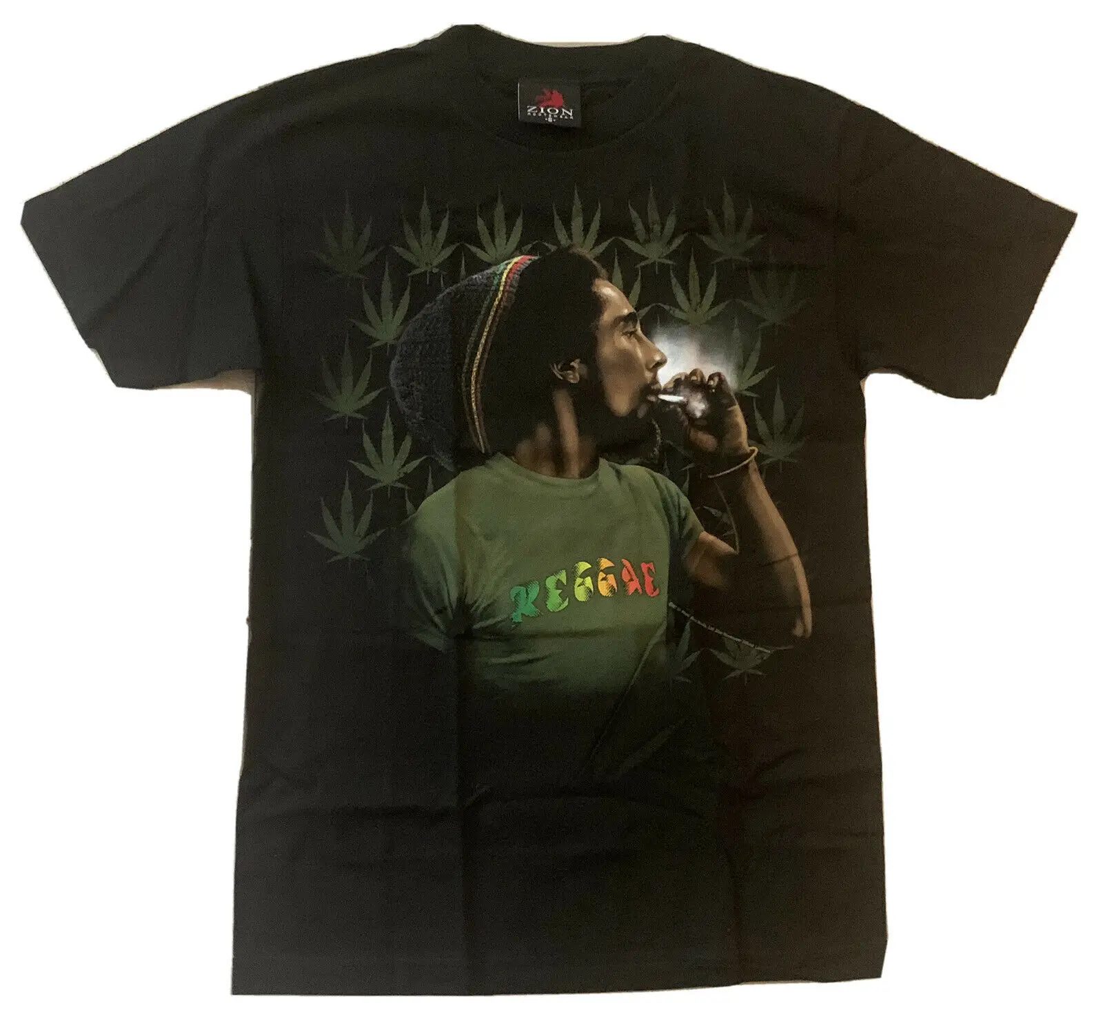 Новинка Лицензированная Футболка Боб Марли трава без использования 2007 размер