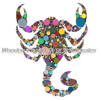 colorful unique animal wooden puzzle scorpion wooden toy 3d puzzle gift interactive games toy for adults kids educational