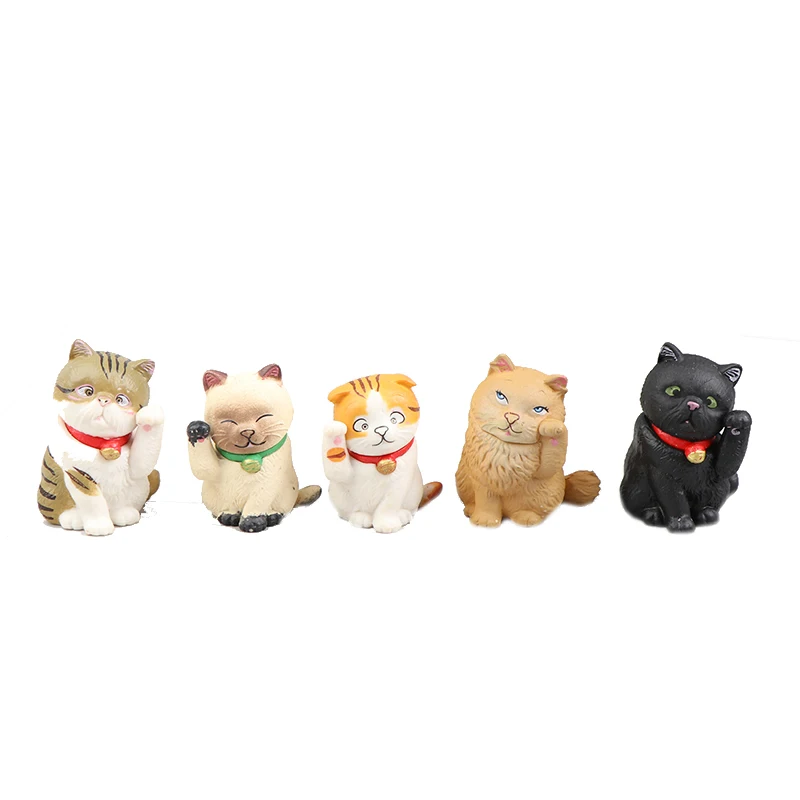 

1Pcs 4CM PVC Black Cat Action Figure Toy Collectible Model Toys Figures 2022 New Cute Cartoon Animal Cats Girls Children Gifts