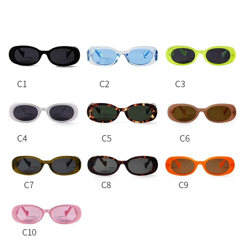 Очки солнцезащитные женские Овальные в винтажном стиле с защитой UV400