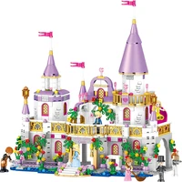 princess dream windsor castle dream shadow fairy city carriage childrens puzzle assembled building blocks girls favorite toys