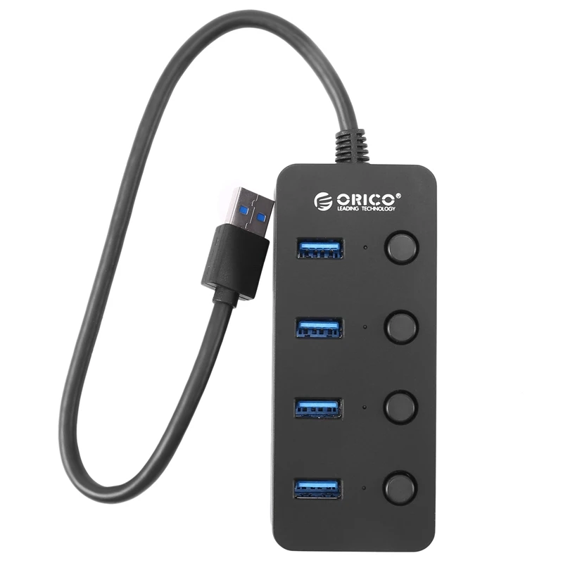 

Orico W9Ph4-U3-V1 Bus Powered 4 Port Usb 3.0 Hub With Individual Power Switches Adapter And Led For Laptop/Ultrabook /Desktop