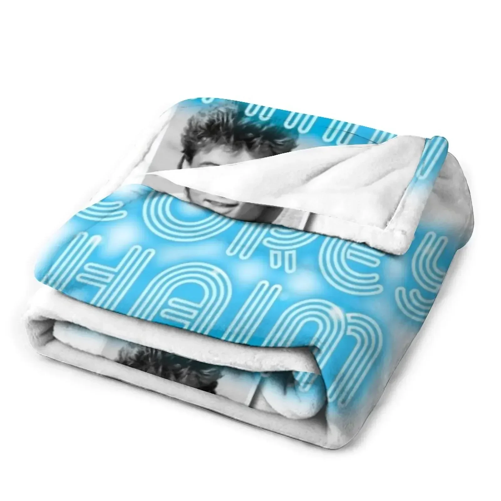 Corey Haim - Neon Effect Throw Blanket Hairy Beach Plaid Blankets
