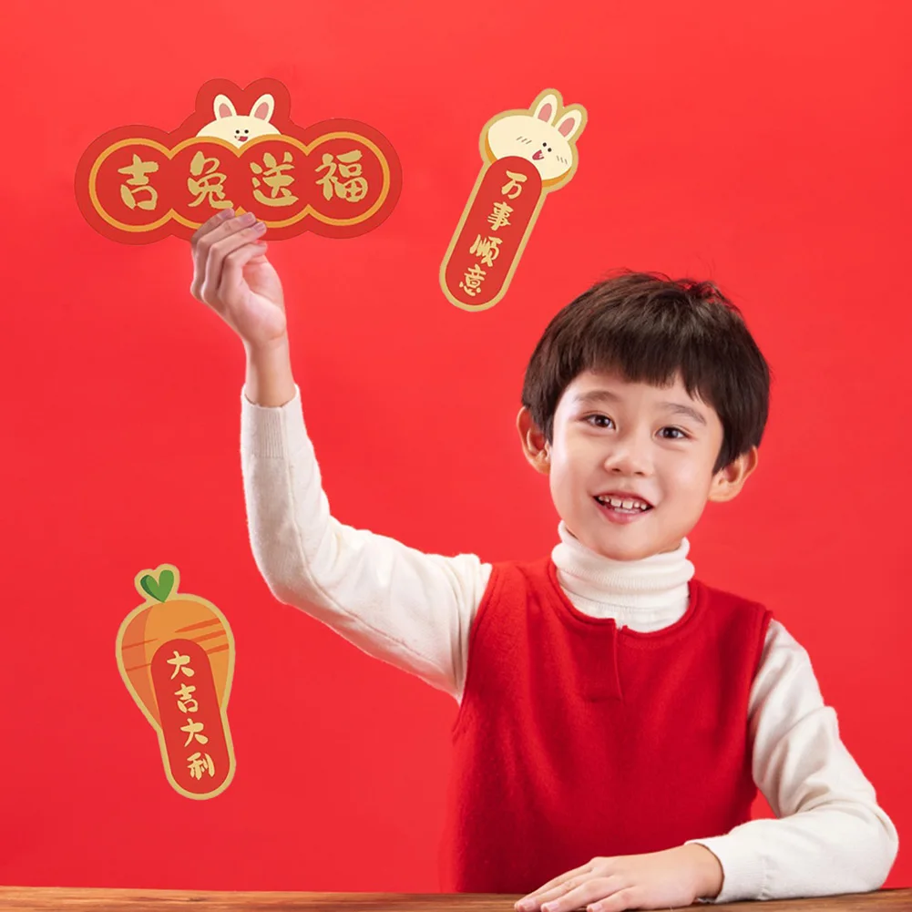 

2023 Year Of The Rabbit Spring Festival New Year Couplets Fu Banner Bright Colors Disassembling Easy To Decorate