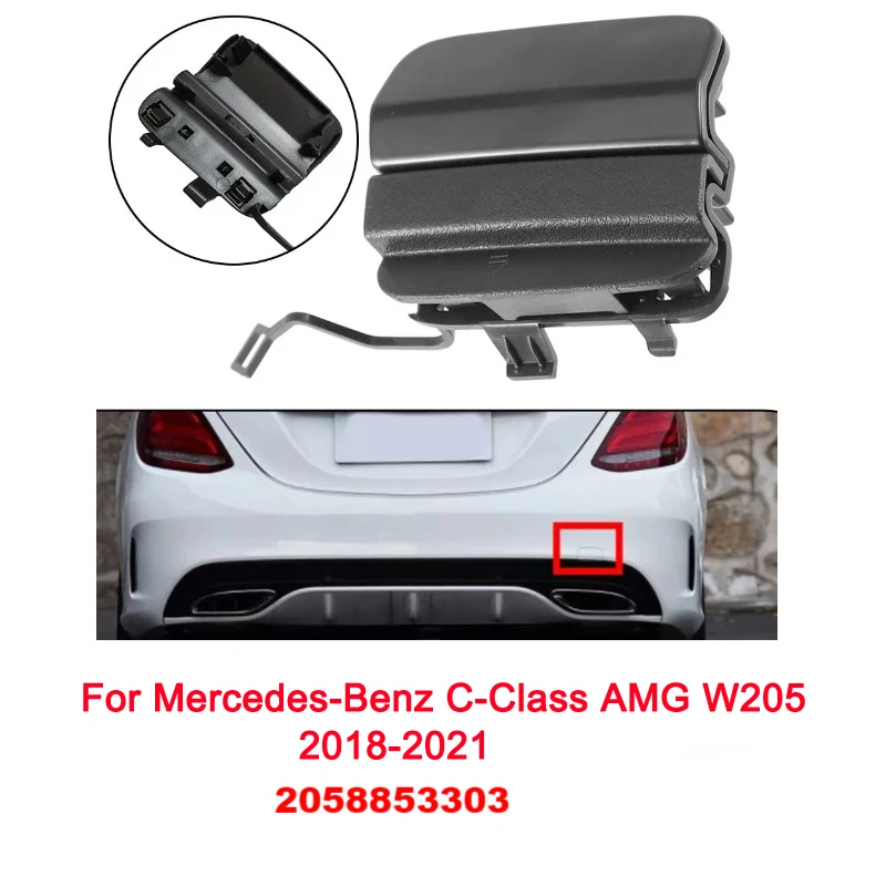 Фото Заглушка заднего бампера для Mercedes-Benz C-Class AMG W205 2018-2021, номер детали 2058853303 №1