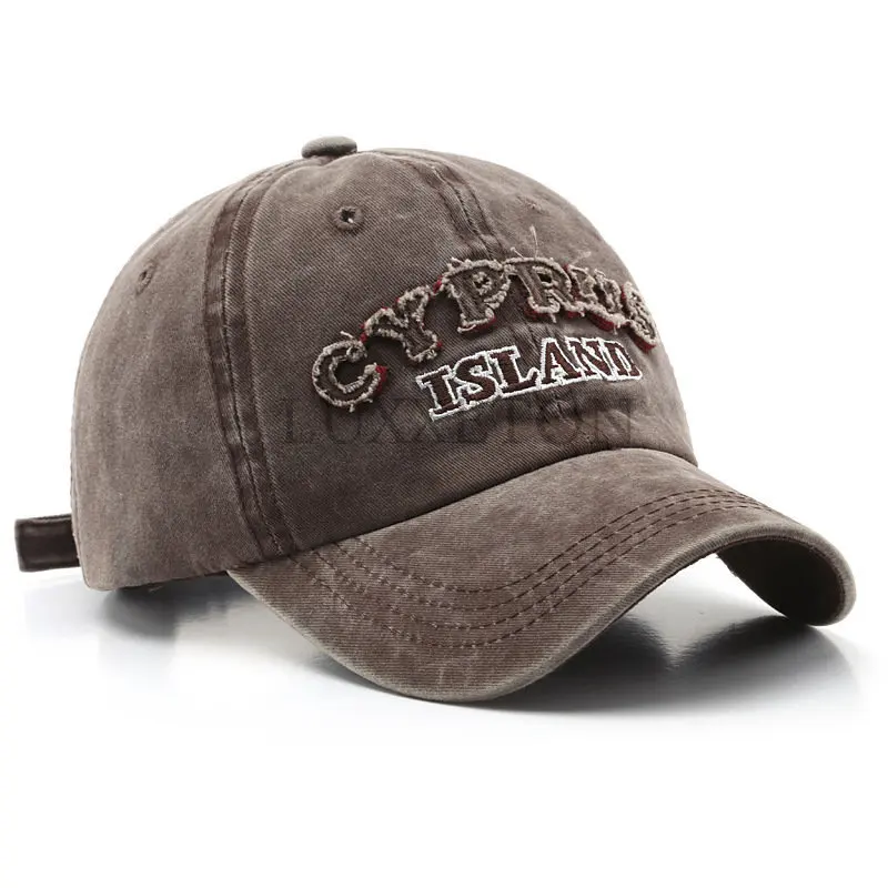 

100% Cotton Baseball Cap for Men and Women CYPRUS Patch Hats Summer Sun Caps Hip Hop Retro Snapback Hat Dad Hat Gorras