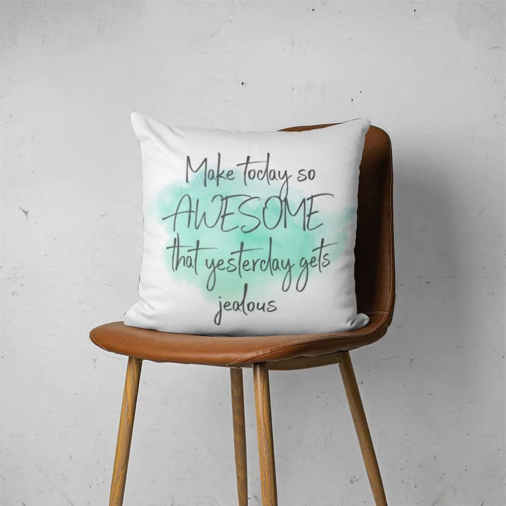 

QUOTE PILLOW 029 Customizable Bedroom Bed Sofa Hotel Car Lumbar Pillow Fashion Decorative Pillow Cover
