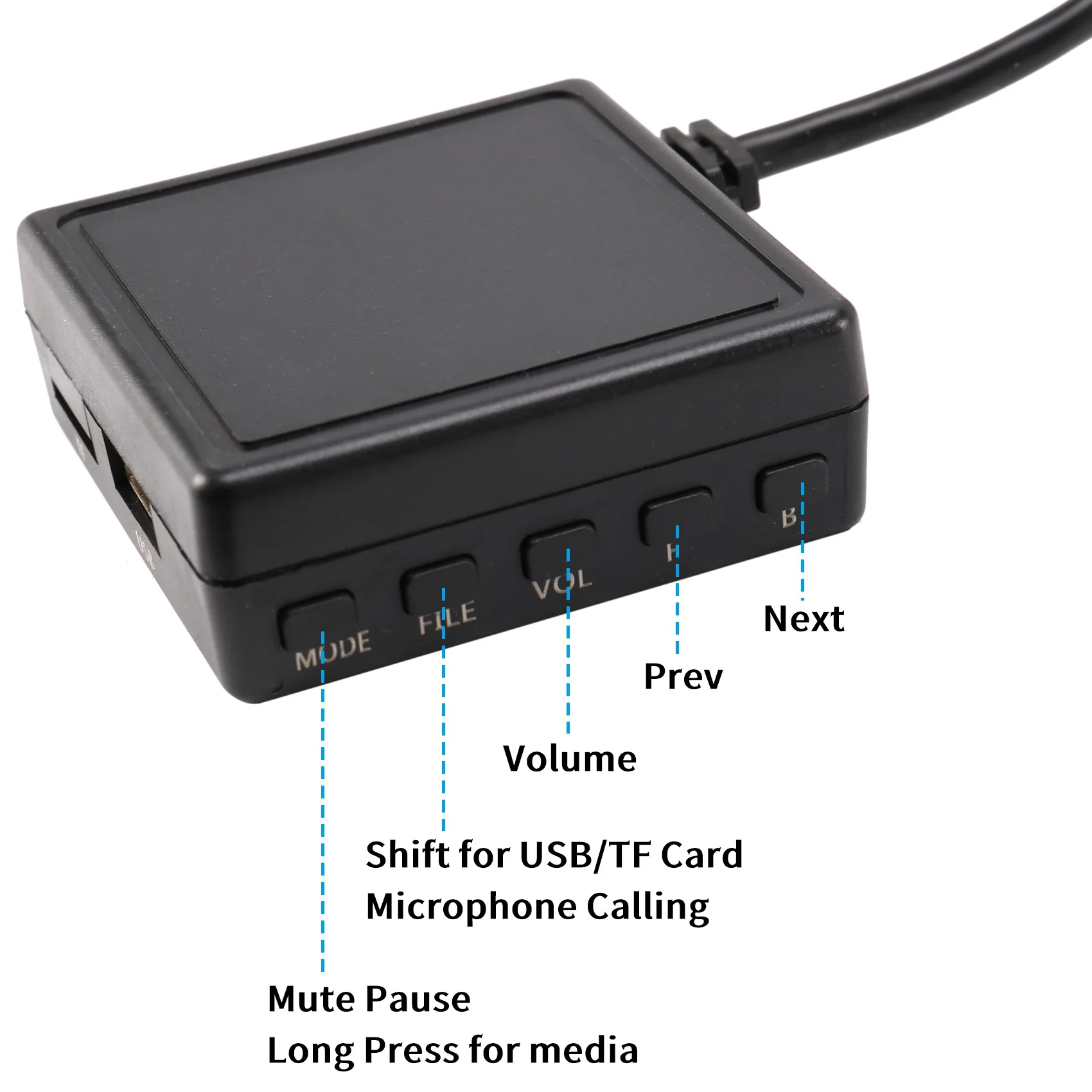 Автомобильный HIFI аудио Bluetooth 5 0 Модуль AUX микрофон кабель адаптер Радио стерео для