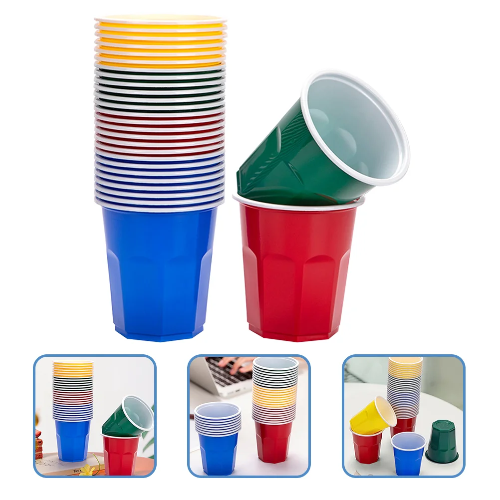 

100 Pcs Disposable Cup Compact Water Daily Use Beverage Espresso Cups Juice Multi-function Household Plastic Beer Reusable hard