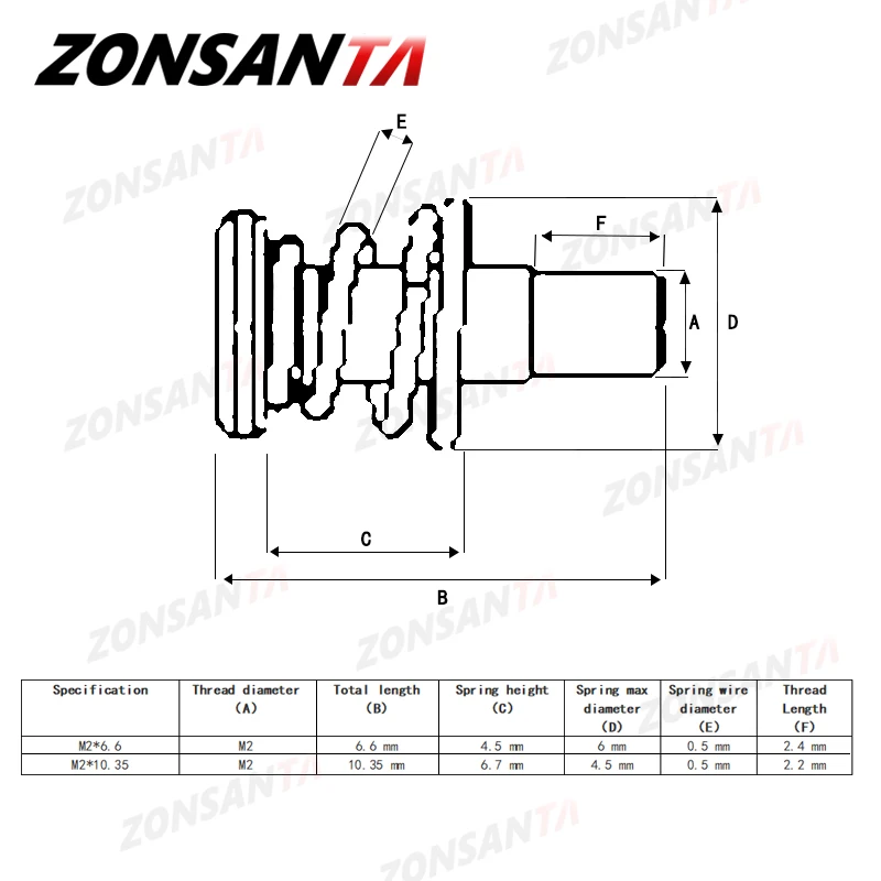 Пружинный винт для видеокарты ZONSANTA 30 шт. M2 5 M3 Phillips болты крепления радиатора